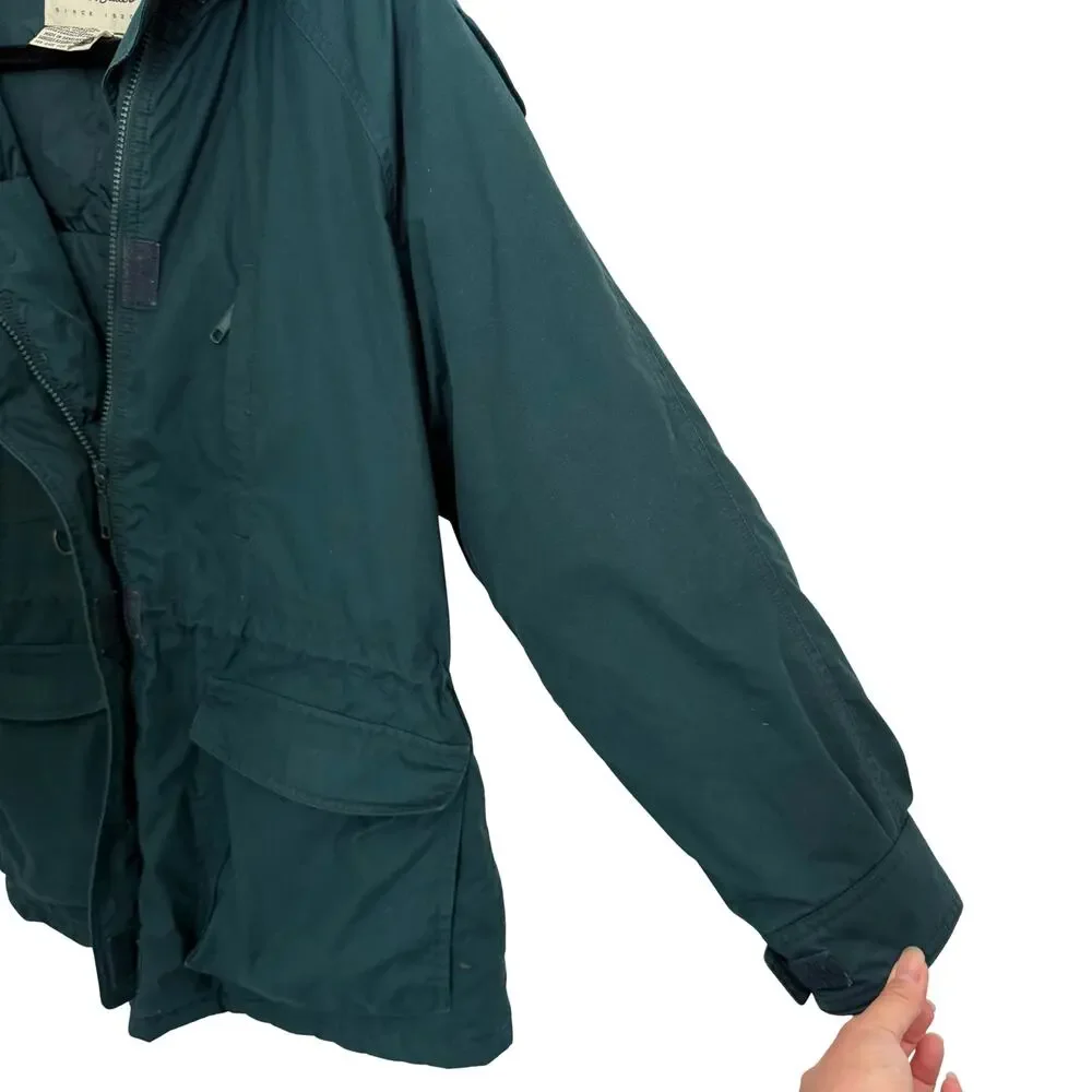 Eddie Bauer Green Snowline Goose Down Puffer Jacket Medium Gorpcore Vintage 90s